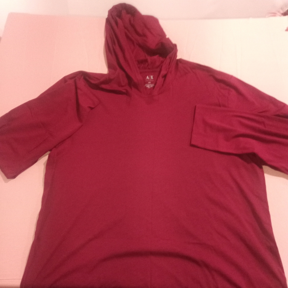 Armani Exchange Maroon Sweatshirt